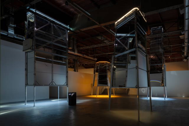Installation view: Olafur Eliasson: OPEN, 2024 - The Geffen Contemporary at MOCA, Los Angeles – 2024 - Photo: Zak Kelley