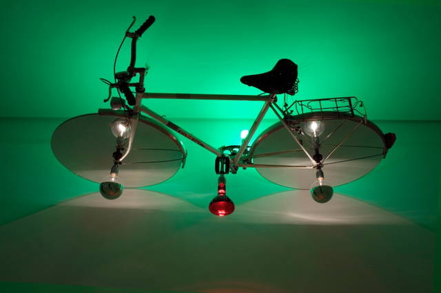 Meteor shower bike, 2010 - Galería Elvira González, Madrid – 2010 - Photo: Victor Munoz