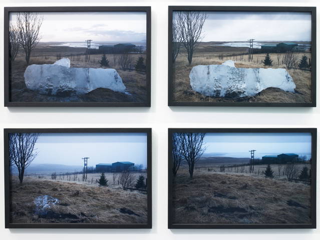 Melting ice on Gunnar's land, 2008 - Photo: Vigfus Birgisson