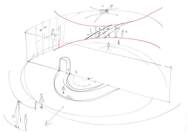 Sketch for exhibition Contact