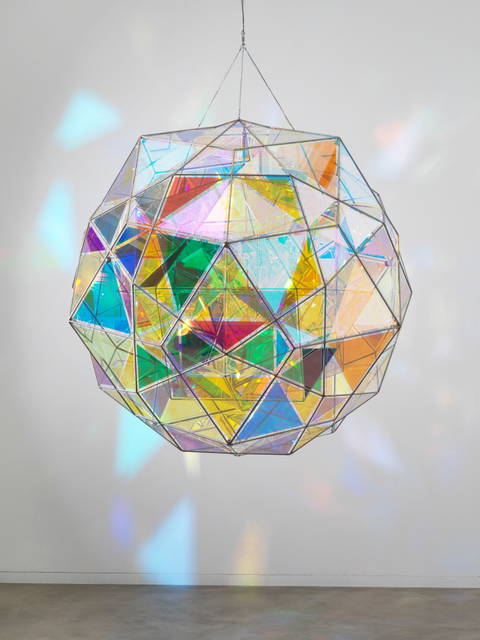 Firefly double-polyhedron sphere experiment, 2020 - Studio Olafur Eliasson, Berlin – 2021 - Photo: Jens Ziehe