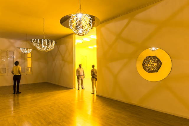 The complete sphere lamp, 2015 - Modern Art Museum, Gebre Kristos Desta Center, Addis Ababa, Ethiopia – 2015 - Photo: Michael Tsegaye