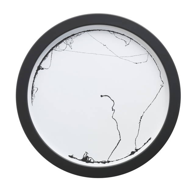 Drawing from Connecting cross country with a line, 2013 - Photo: Jens Ziehe