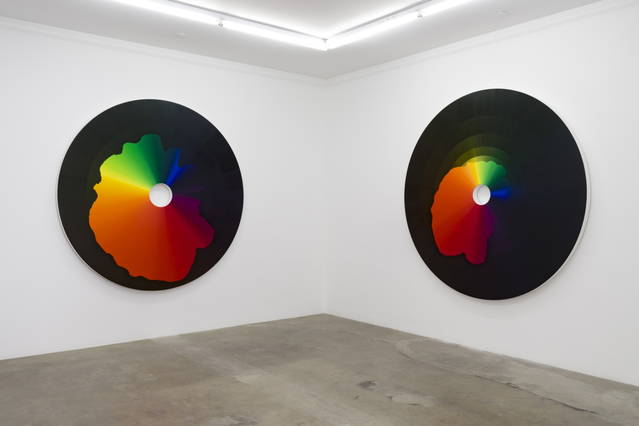 Light measurements: Reykjavik, 20 March 2011, 13:00, 2012 and Light measurements: Reykjavik, 20 March 2011, 19:25 GMT, 2012 - Tanya Bonakdar Gallery, Los Angeles – 2022 - Photo: Jeff White