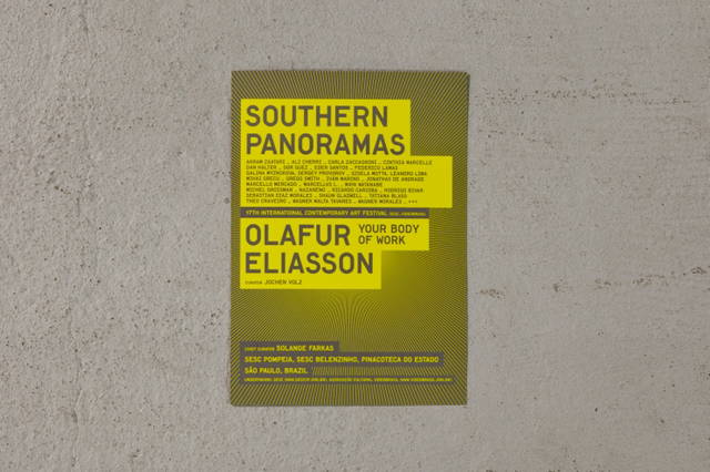 Invitation for Olafur Eliasson: Seu corpo da obra (Your body of work), 2011, SESC Belenzinho, SESC Pompeia