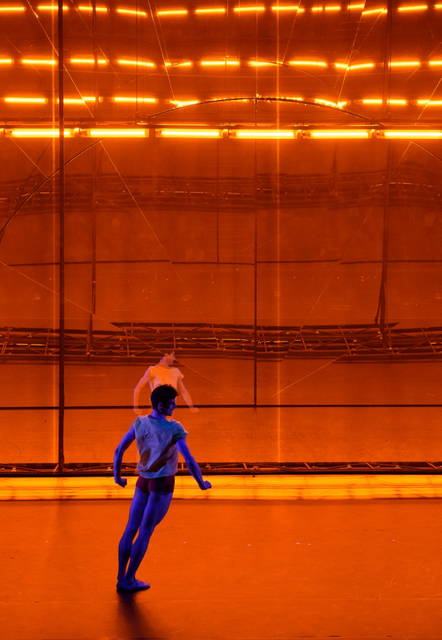Tree of Codes, 2015 by Wayne McGregor, Olafur Eliasson and Jamie xx with dancers from Company Wayne McGregor and Paris Opera Ballet - Opera House, Manchester – 2015 - Photo: Joel Chester Fildes