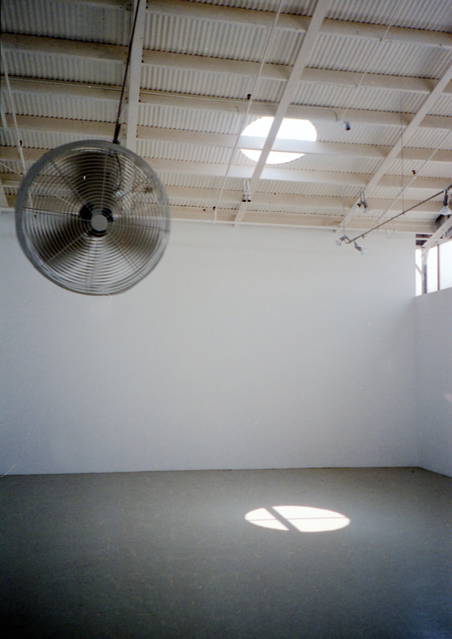 Installation view of Olafur Eliasson: Your sun machine, 1997 - Marc Foxx Gallery, Los Angeles – 1997 - Photo: Olafur Eliasson