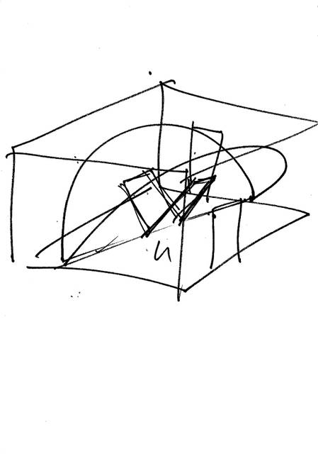 Sketch for the exhibition Olafur Eliasson: Innen Stadt Außen, 2010, Martin-Gropius-Bau, Berlin, 2010