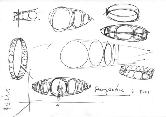 Sketch for Welcoming ellipses, 2008