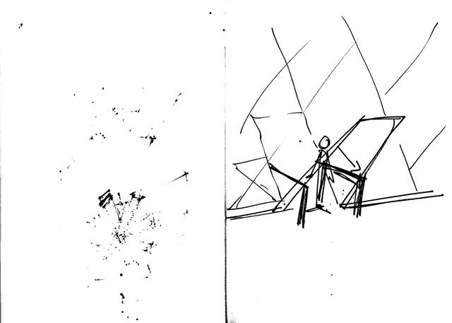 Sketch for the exhibition Olafur Eliasson: Innen Stadt Außen, 2010, Martin-Gropius-Bau, Berlin, 2010