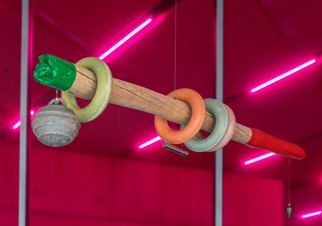 Shore compass (19:00, green yellow orange), 2018 - Terrace Bar, Tate Modern – 2019 - Photo: Anders Sune Berg