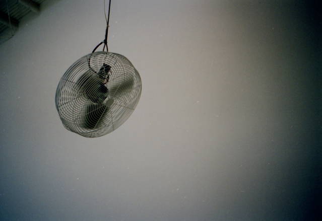 Installation view of Olafur Eliasson: Your sun machine, 1997 - Marc Foxx Gallery, Los Angeles – 1997 - Photo: Olafur Eliasson