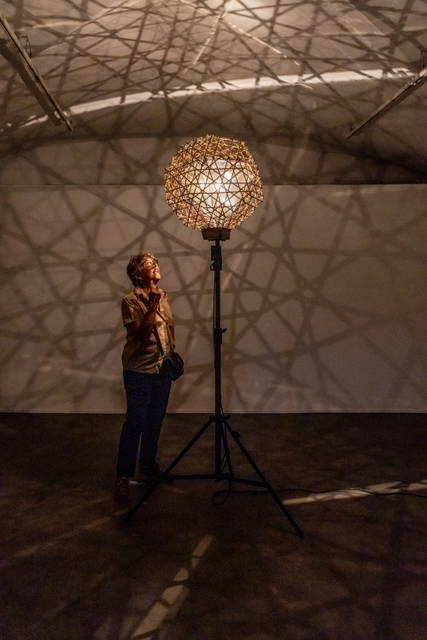 Fivefold dodecahedron lamp, 2006 - Fondazione Palazzo Strozzi, Florence – 2022 - Photo: Ela Bialkowska, OKNO Studio. Courtesy Fondazione Palazzo Strozzi, Florence