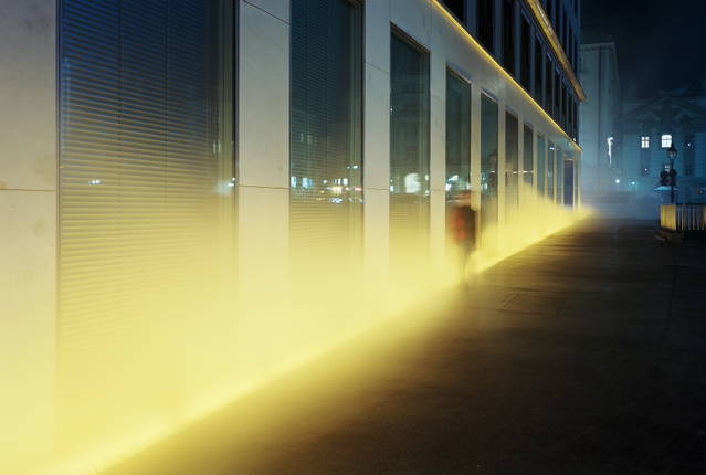 Yellow fog, 1998 - Verbund headquarters, Am Hof, Vienna – 2008 - Photo: Rupert Steiner