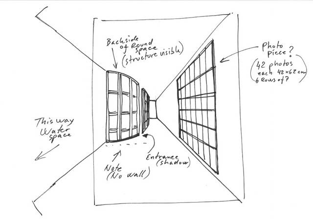 Sketch for The aerial river series, 2000