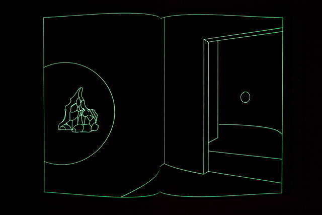 Spread from Olafur Eliasson: Contact, limited edition printed with flourescent ink - Photo: Studio Olafur Eliasson