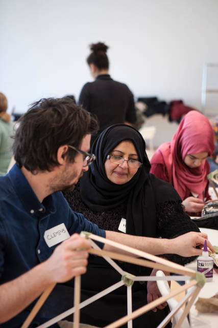 Olafur Eliasson: Green light – An artistic workshop. Co-produced by Thyssen-Bornemisza Art Contemporary. Hosted by Moody Center for the Arts - Moody Center for the Arts, Houston, Texas – 2017 - Photo: Studio Olafur Eliasson / TBA21