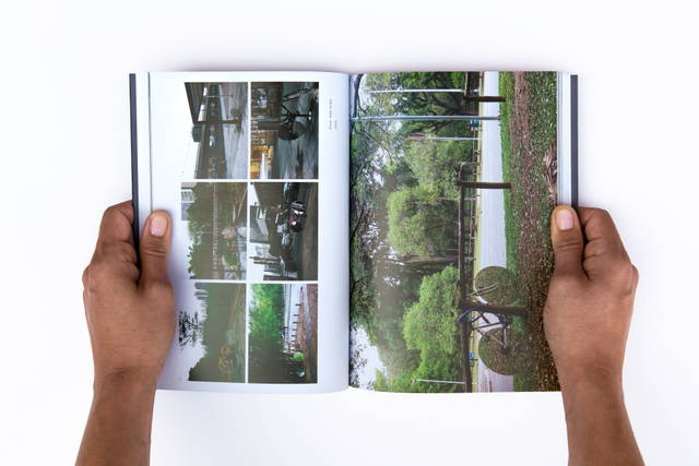 Spread from Turning Thinking into Doing into Art, edited by Studio Olafur Eliasson: Anna Engberg-Pedersen, Geoffrey Garrison, Kristina Köper, Berlin 2015 - Photo: María del Pilar García Ayensa / Studio Olafur Eliasson