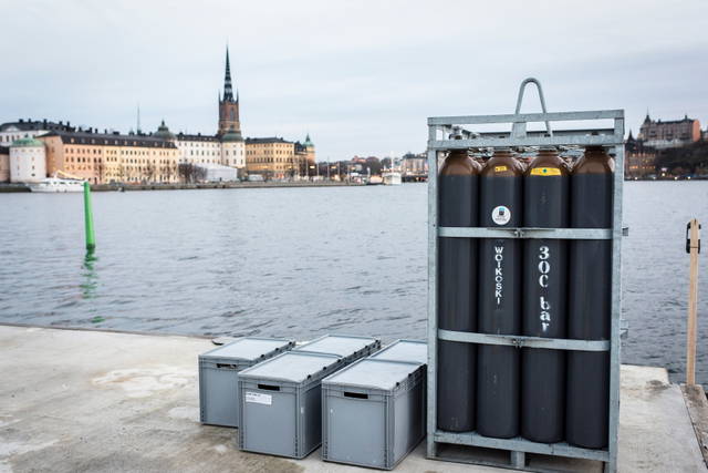 Batteries storing midsummer light for Your Star, 2015 - Stockholm – 2015 - Photo: Anders J. Larsson / Nobel Media