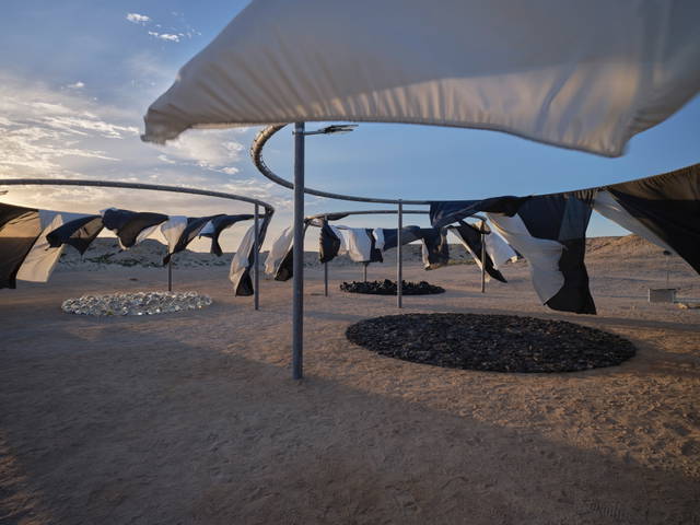 Installation view: The curious desert (4) - Al Thakhira, Qatar – 2023 - Photo: Anders Sune Berg