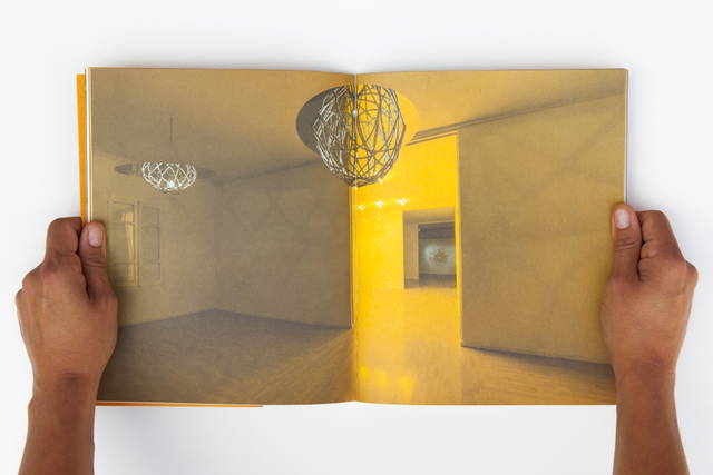 Spread from Time-Sensitive activity በጊዜ ላይ ጊዜ, edited by Anna Engberg-Pedersen / Studio Olafur Eliasson and Elizabeth W. Giorgis / Modern Art Museum: Gebre Kristos Desta Center - Photo: María del Pilar García Ayensa / Studio Eliasson