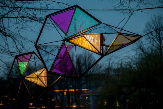 Little Sun Light Swarm, 2017 - Tivoli Gardens, Copenhagen – 2017 - Photo: Tivoli / Mathias Fjeldborg