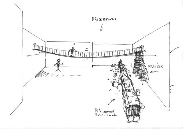 Sketch for The mediated motion, 2001