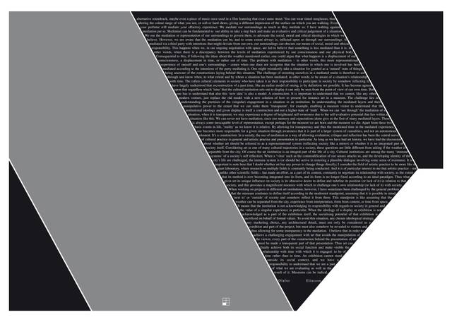 Spread of single page from The Body as Brain, Berlin / Zug 2003