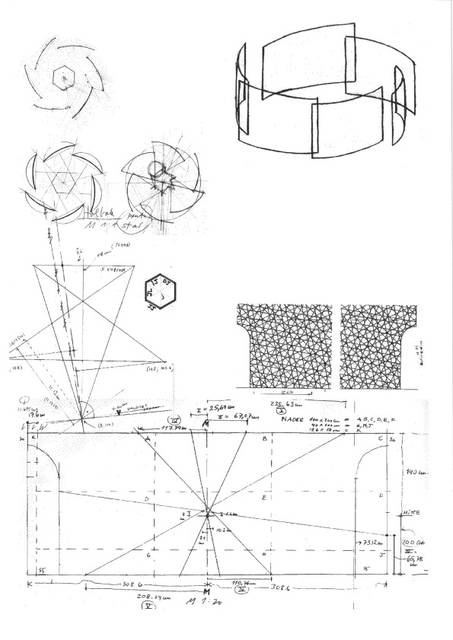 Sketch for 5-dimensionel pavilion by Einar Thorsteinn