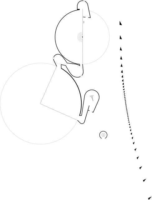 Abstract exhibition floor plan for Contact