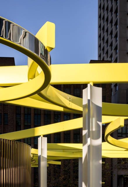 Roof for stray thoughts, 2021, detail - Quay Quarter, Sydney – 2022 - Photo: Adam Mørk
