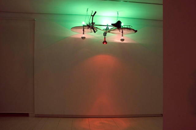 Meteor shower bike, 2010 - Galería Elvira González, Madrid – 2010 - Photo: Victor Munez