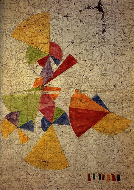 Sketch for Five orientation lights, 1999