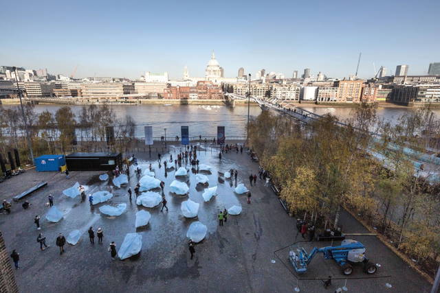 Ice Watch, 2014 - Bankside, outside Tate Modern, London – 2018 - Photo: Justin Sutcliffe
