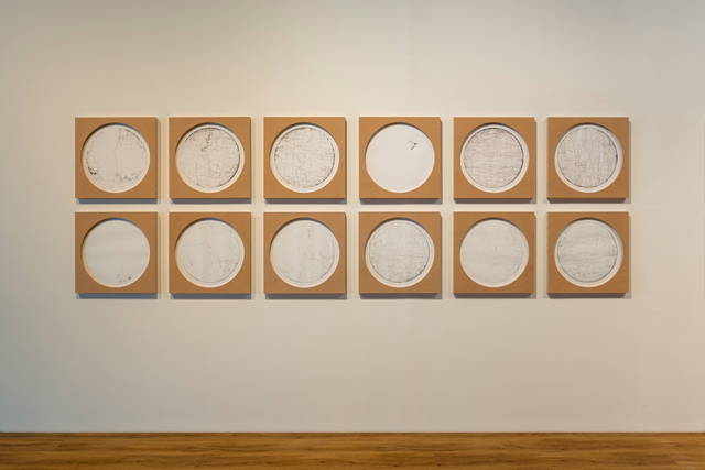 The seismographic testimony of distance (Auckland–Taipei, no. 1-6) & The seismographic testimony of distance (Taipei–Jakarta, no. 1-6) - Museum MACAN, Jakarta, Indonesia – 2025 - Photo: Liandro Siringoringo. Courtesy of Museum MACAN