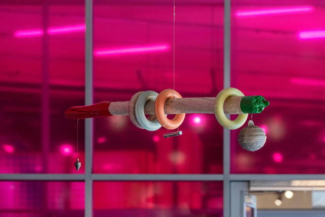 Shore compass (19:00, green yellow orange), 2018 - Terrace Bar, Tate Modern – 2019 - Photo: Anders Sune Berg