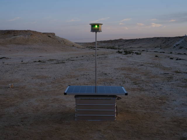 Orientation lights for rising seas, 2023 - Al Thakhira, Qatar – 2023 - Photo: Anders Sune Berg