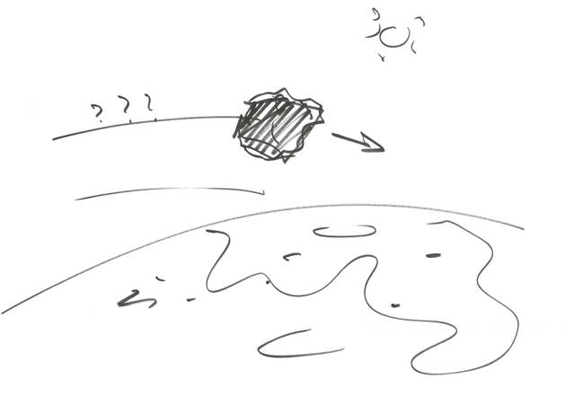 Sketch for exhibition Contact