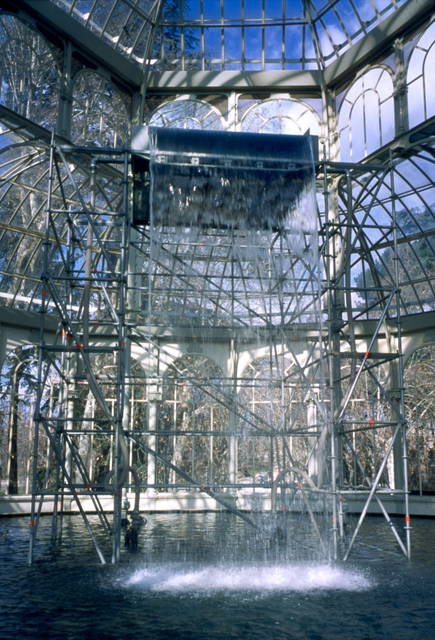 Waterfall, 1998 - Palacio de Cristal, Parque del Retiro, Museo Nacional Centro de Arte Reina Sofia, Madrid – 1998 - Photo: Olafur Eliasson