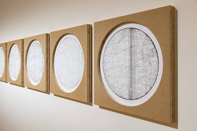 The seismographic testimony of distance (Auckland–Taipei no. 1 to no. 6), 2025 (Detail) - Taipei Fine Arts Museum - Photo: Taipei Fine Arts Museum