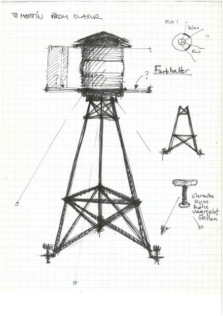Sketch for Five orientation lights
