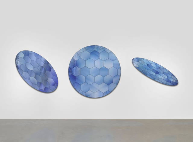 Solar wind sail (blue), 2018 - Studio Olafur Eliasson, Berlin – 2018 - Photo: Jens Ziehe