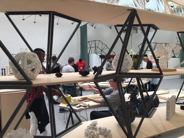 Olafur Eliasson: Green light, 2016 – An artistic workshop. In collaboration with Thyssen-Bornemisza Art Co - 57th International Art Exhibition of La Biennale di Venezia VIVA ARTE VIVA – 2017 - Photo: Studio Olafur Eliasson