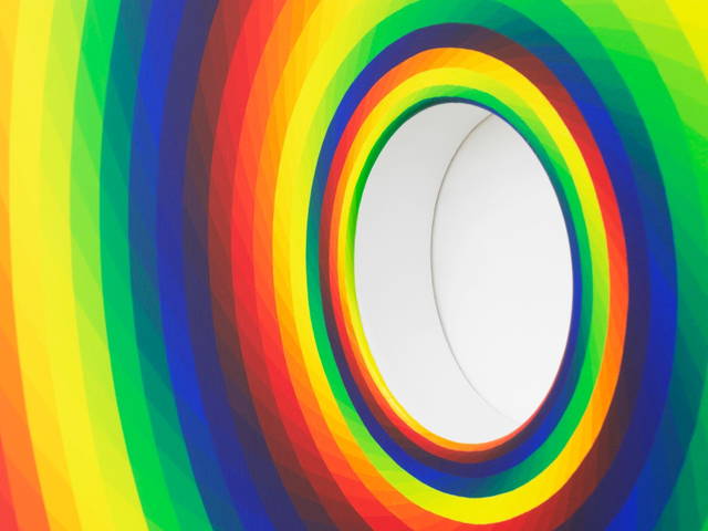 Colour experiment no. 121 (Tunnel-vision tomorrow), 2023 - Studio Olafur Eliasson, Berlin – 2023 - Photo: Jens Ziehe