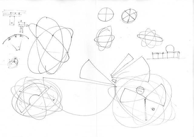 Sketch for Moving stars takes time, 2008