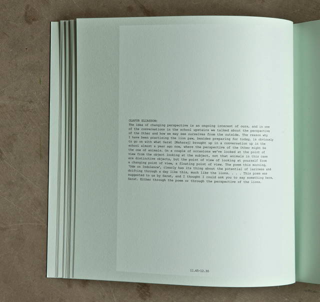 Olafur Eliasson on seeing as the Other, from Olafur Eliasson: Life is Space 4, edited by Anna Engberg-Pedersen / Studio Olafur Eliasson, Berlin