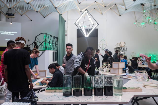 Olafur Eliasson: Green light, 2016 – An artistic workshop. In collaboration with Thyssen-Bornemisza Art Contemporary - 57th International Art Exhibition of La Biennale di Venezia VIVA ARTE VIVA – 2017 - Photo: Damir Zizic