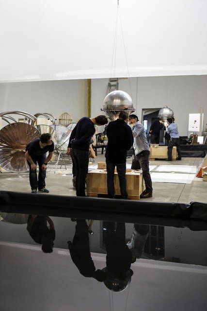 At Studio Olafur Eliasson, testing Your Star, 2015 - Studio Olafur Eliasson, Berlin – 2015 - Photo: María del Pilar García Ayensa / Studio Olafur Eliasson