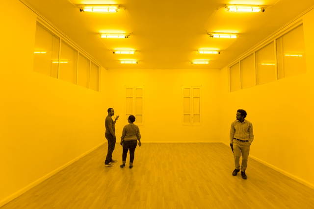 Yellow corridor, 1997 - Modern Art Museum, Gebre Kristos Desta Center, Addis Ababa, Ethiopia – 2015 - Photo: Michael Tsegaye