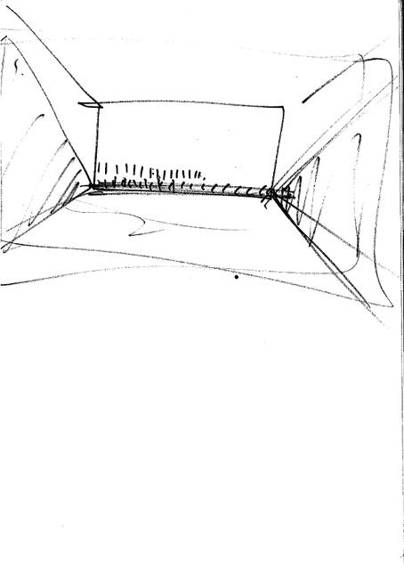 Sketch for the exhibition Olafur Eliasson: Innen Stadt Außen, 2010, Martin-Gropius-Bau, Berlin, 2010